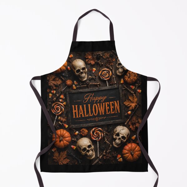 Item preview, Vintage Skull Pumpkin Halloween Flatlay designed and sold by AZA-20.