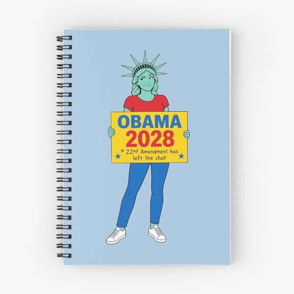 Item preview, Obama 2028 22nd Amendment Political Satire Liberty Pop Art designed and sold by KungPowUnicorn.