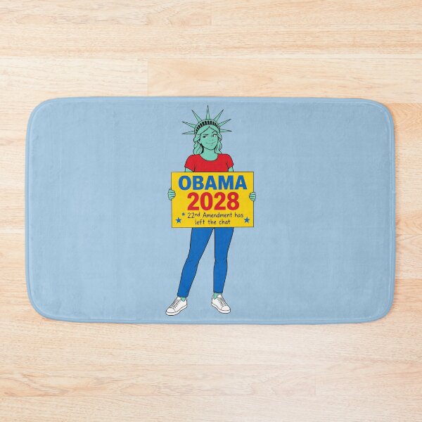 Item preview, Obama 2028 22nd Amendment Political Satire Liberty Pop Art designed and sold by KungPowUnicorn.