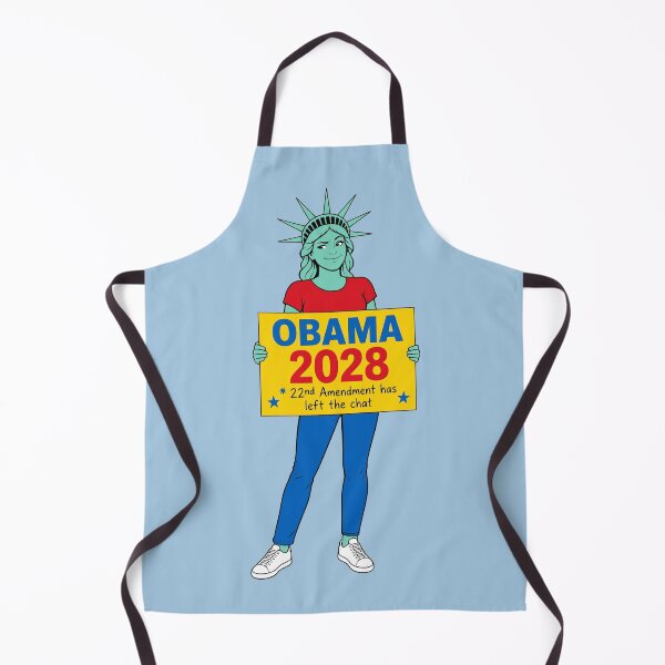 Item preview, Obama 2028 22nd Amendment Political Satire Liberty Pop Art designed and sold by KungPowUnicorn.