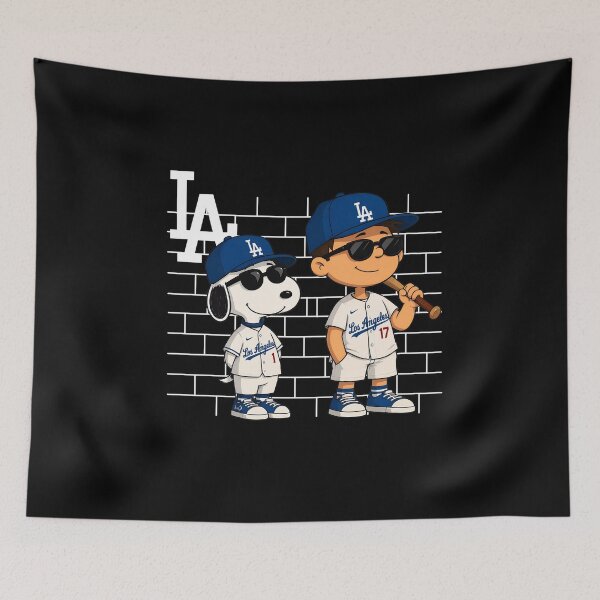 Item preview, LA Baseball Pals Snoopy & Boy Cool  designed and sold by VividSurreal.