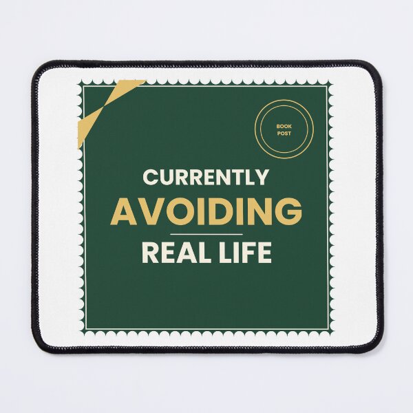 Item preview, Currently Avoiding Real Life Funny Book Lover T-Shirt designed and sold by Mega-Shopping.