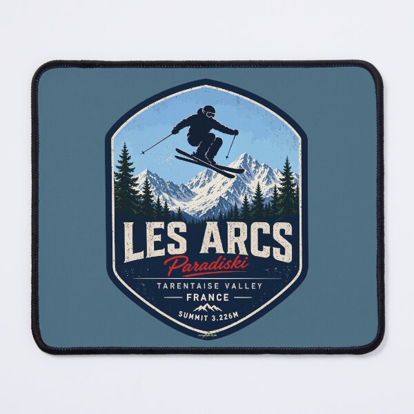 Item preview, Les Arcs Ski France Skiing Alps Sticker TShirt 04 designed and sold by OuterShellUK.