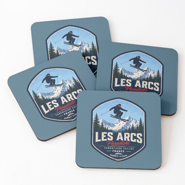 Item preview, Les Arcs Ski France Skiing Alps Sticker TShirt 04 designed and sold by OuterShellUK.