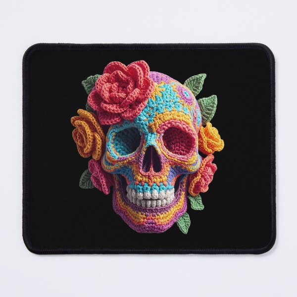 Item preview, Amigurumi Sugar Skull and Roses designed and sold by Festive Bug.
