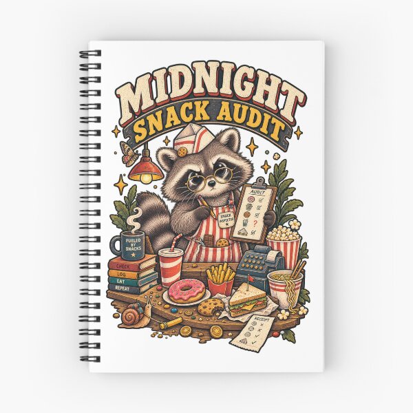 Item preview, Midnight Snack Audit Raccoon Snack Inspector designed and sold by Trendy-Artistry.