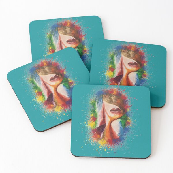 Item preview, Watercolor Woman Face Portrait designed and sold by Mattigiov.