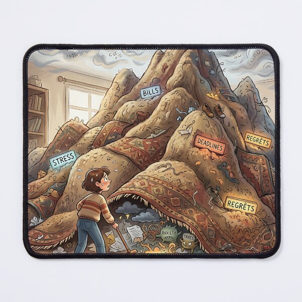 Item preview, Mountain Swept Under Rug Avoidance Humor designed and sold by Michaelragheb.