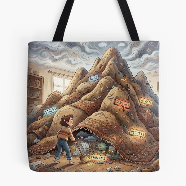 Item preview, Mountain Swept Under Rug Avoidance Humor designed and sold by Michaelragheb.