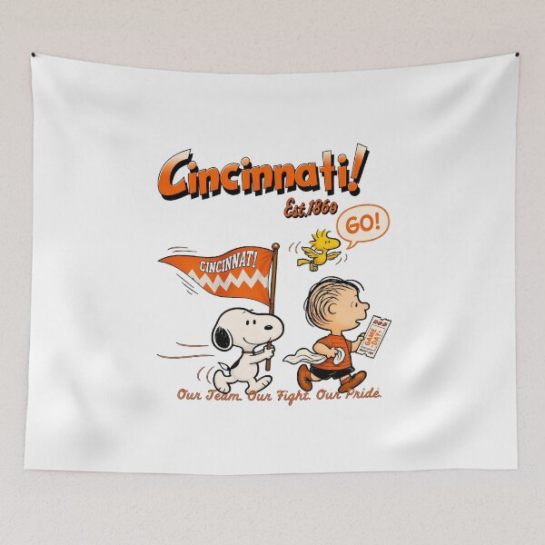 Item preview, Cincinnati! Snoopy & Charlie Brown Go Team  designed and sold by VividSurreal.
