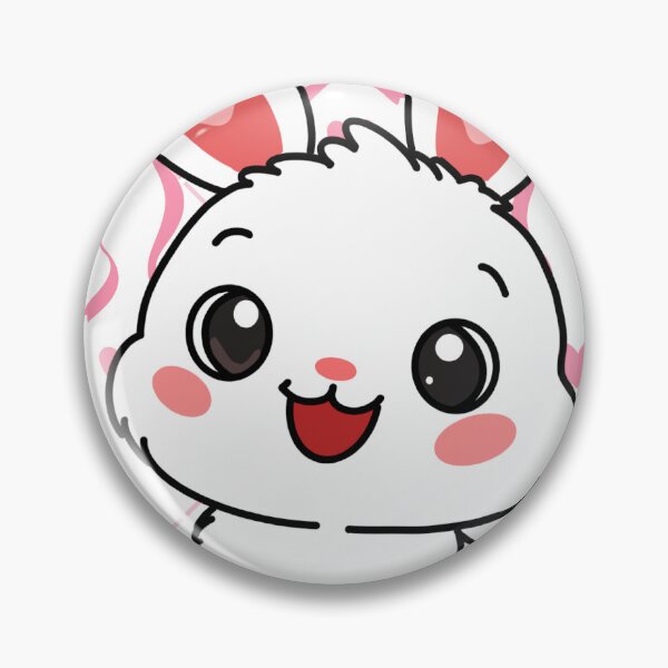 Item preview, Cute Kawaii Bunny with Pink Bows Coquette Aesthetic designed and sold by Sem34.