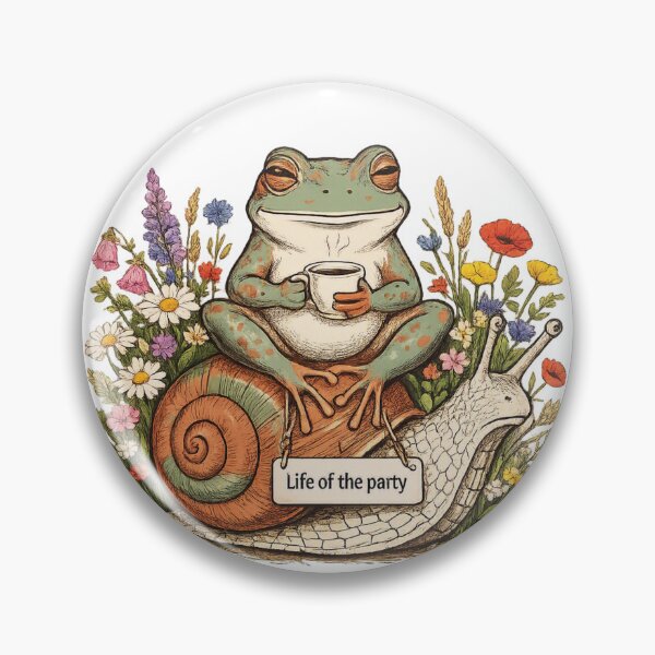 Item preview, Whimsical Frog & Snail Tea Party designed and sold by Mindful56.