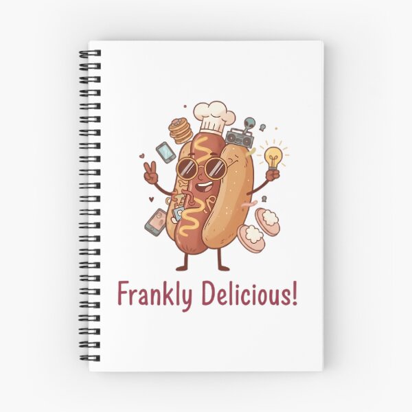 Item preview, Frankly Delicious Quirky Hot Dog Chef Design With Shades And Hat designed and sold by linn-kathline.