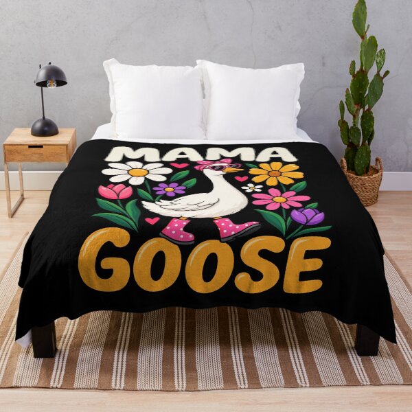 Item preview, Funny Silly Goose Mom Mommy Mothers Day Floral Mama Goose designed and sold by stmpdwrld.