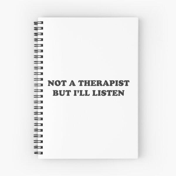 Item preview, Not a therapist, but I'll listen - funny quote designed and sold by GoMyms.