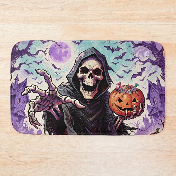 Item preview, Gothic Grim Reaper Halloween Pumpkin Bats designed and sold by cr6zym1nd.