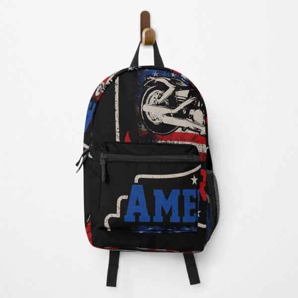 Item preview, American Pride Patriotic Cruiser Motorcycle USA Flag Shield designed and sold by heedooppod.