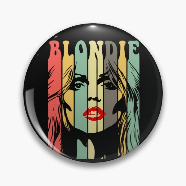 Item preview, Blonde Woman Face Portrait Rainbow Stripes Red Lips designed and sold by MW7Creation.