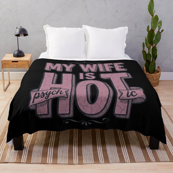 Item preview, My Wife Is Psychotic Funny Husband Quote Marriage Humor Retro designed and sold by gritgraphas.