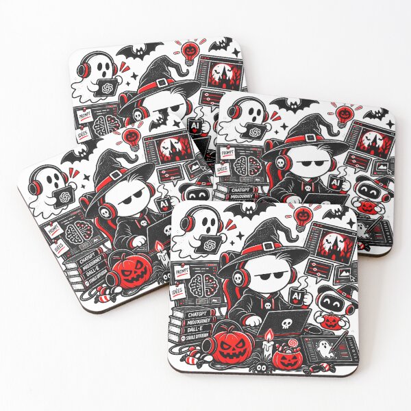 Item preview, Artificial Intelligence Halloween T-shirt – AI, Prompt and Spooky Creation designed and sold by J-Impression.