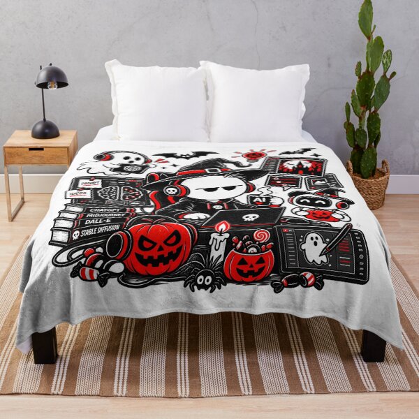 Item preview, Artificial Intelligence Halloween T-shirt – AI, Prompt and Spooky Creation designed and sold by J-Impression.