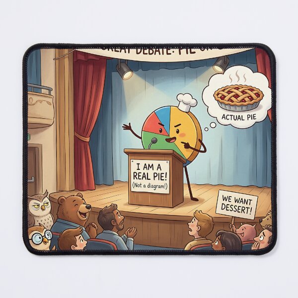 Item preview, The Great Debate Pie Chart Not A Diagram designed and sold by Michaelragheb.