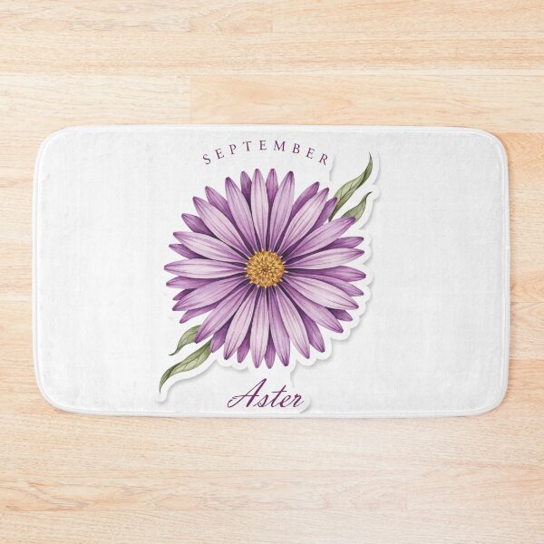 Item preview, September Birth Flower Aster Sticker designed and sold by teemsa.