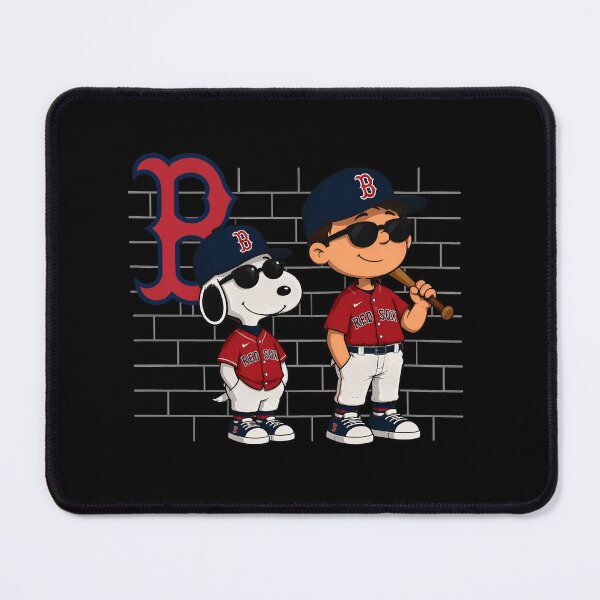 Item preview, Snoopy Charlie Brown Red Sox Baseball designed and sold by AuraVistas.