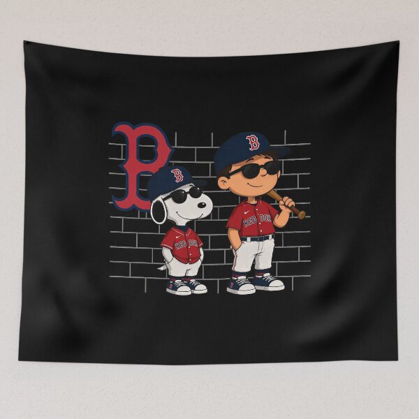 Item preview, Snoopy Charlie Brown Red Sox Baseball  designed and sold by AuraVistas.