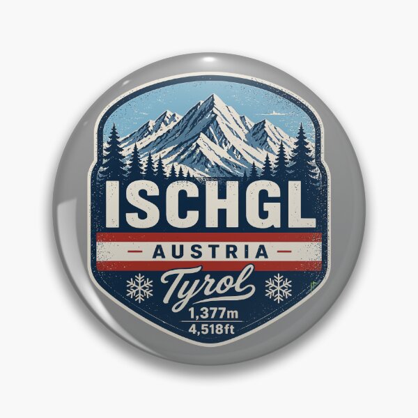 Item preview, Ischgl Silvretta Arena Austria Ski Skiing Sticker TShirt 01 designed and sold by OuterShellUK.