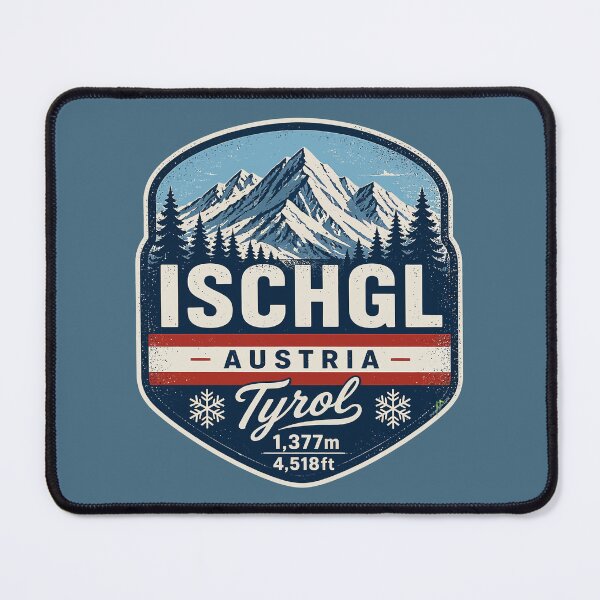 Item preview, Ischgl Silvretta Arena Austria Ski Skiing Sticker TShirt 01 designed and sold by OuterShellUK.