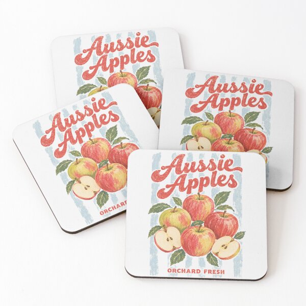 Item preview, Aussie Apples Orchard Fresh Retro Vintage Fruit Market Aesthetic designed and sold by Yellowriversss.
