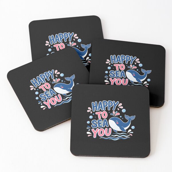 Item preview, Happy To Sea You Whale Cute Ocean Animal Pun designed and sold by leocreatives.