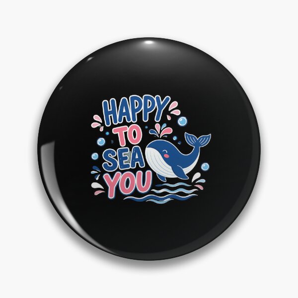 Item preview, Happy To Sea You Whale Cute Ocean Animal Pun designed and sold by leocreatives.