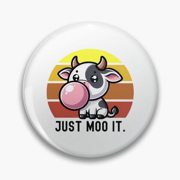 Item preview, Cute Cow Gum Bubble Saying Just Moo It. Funny Animal designed and sold by shockley-kashaz.