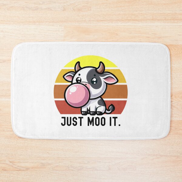 Item preview, Cute Cow Gum Bubble Saying Just Moo It. Funny Animal designed and sold by shockley-kashaz.