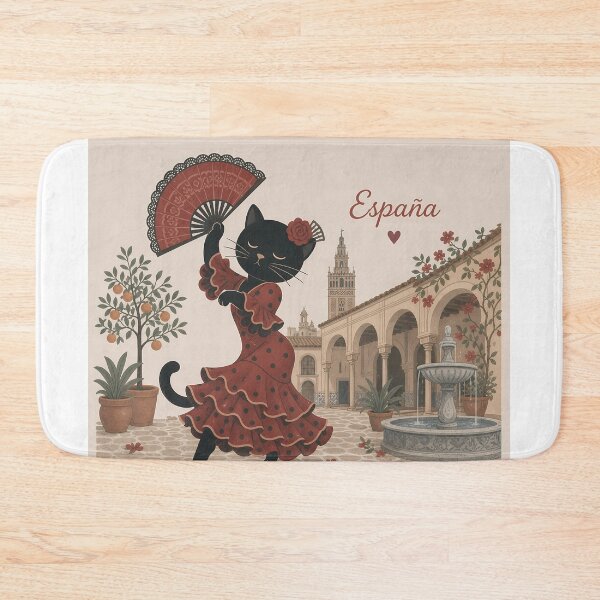 Item preview, Spanish Cat Flamenco Sevilla Dancer Art designed and sold by Wandered North.