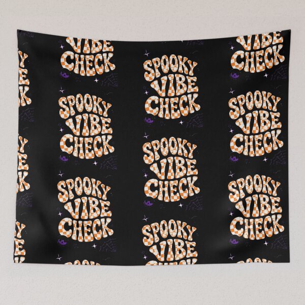 Item preview, Spooky Vibe Check Halloween Checkered Retro Design. designed and sold by BriSher.