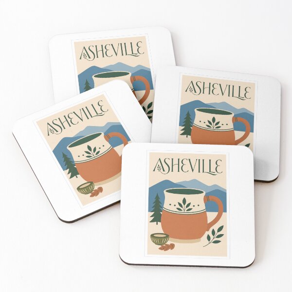 Item preview, Asheville Mountain Mug Travel Art designed and sold by Beyond Destinations.