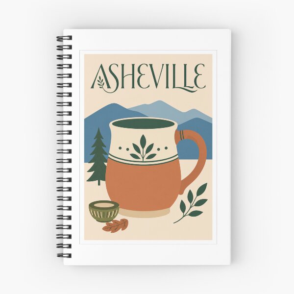 Item preview, Asheville Mountain Mug Travel Art designed and sold by Beyond Destinations.