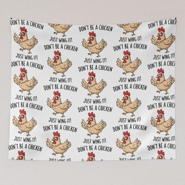 Item preview, Don'T Be A Chicken Just Wing It Confident Hen designed and sold by shockley-kashaz.