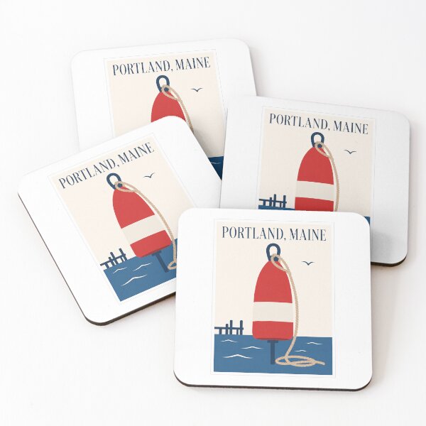 Item preview, Portland Maine Buoy Travel Art designed and sold by Beyond Destinations.