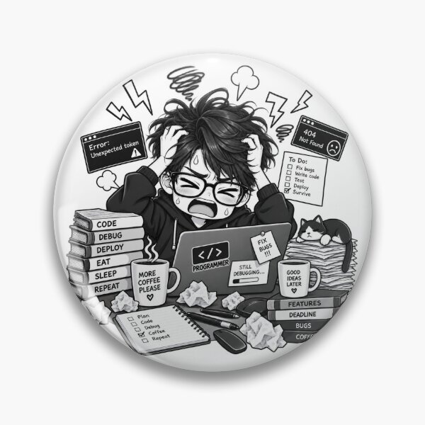Item preview, Programmer Life Behind the Screen designed and sold by Sari Ramayani.
