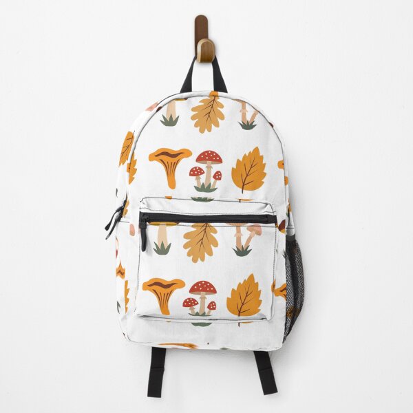 Item preview, Autumn Forest Mushrooms Chanterelle Fly Agaric and Leaves Vector Sticker Pack designed and sold by ElenMart.