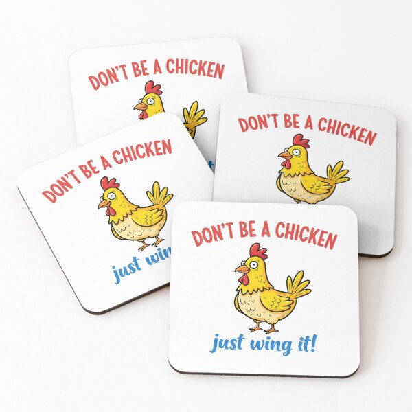 Item preview, Don'T Be A Chicken Just Wing It Funny Motivation designed and sold by shockley-kashaz.