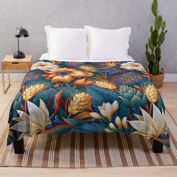 Item preview, Golden Fields: Azure Sky and Wildflower Bliss designed and sold by Piotrek0001.