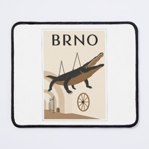 Item preview, Brno Dragon Travel Poster Art designed and sold by Beyond Destinations.
