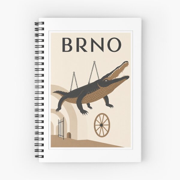 Item preview, Brno Dragon Travel Poster Art designed and sold by Beyond Destinations.