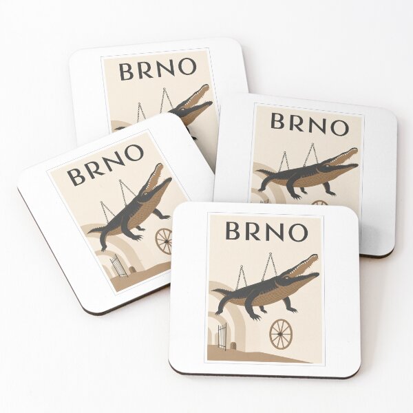 Item preview, Brno Dragon Travel Poster Art designed and sold by Beyond Destinations.