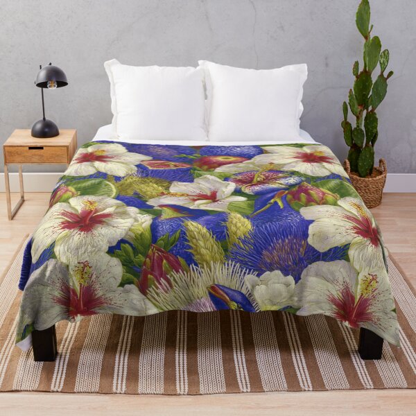 Item preview, Orchard Bounty: Hibiscus and Purple Fruit Dream designed and sold by Piotrek0001.